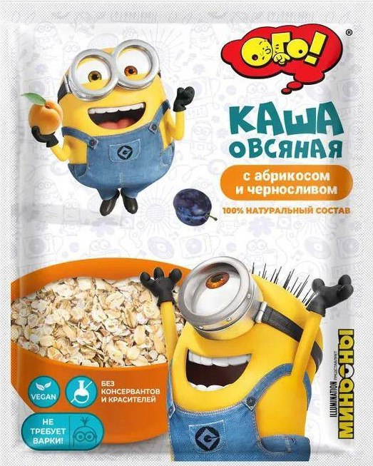 Каша Ого овсяная 50г абрикос/чернослив