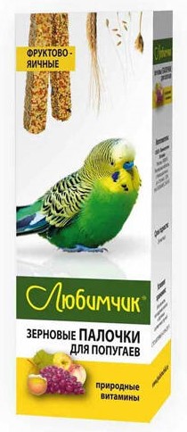 Зерновые палочки Любимчик 2шт д/попугаев фруктовый