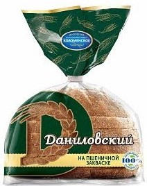 Хлеб Даниловский рж/пшеничный 300г Коломенское