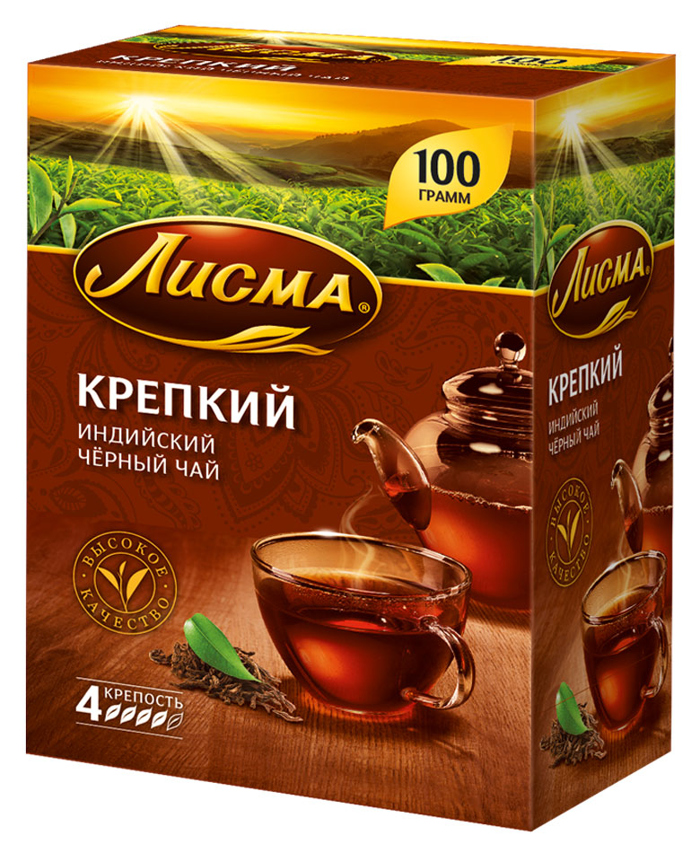 Чай Лисма 100пак крепкий