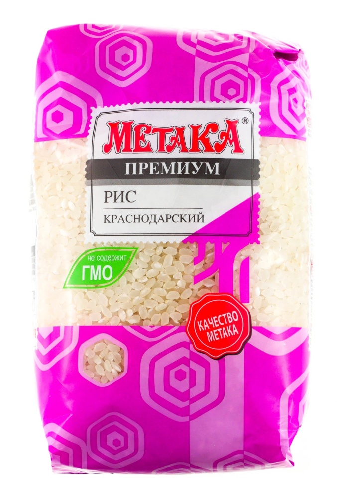 Крупа рис Метака 800г краснодарский