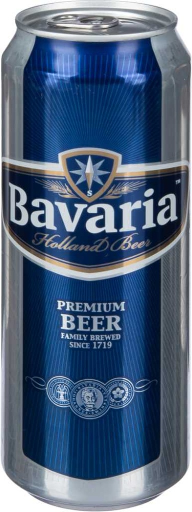 Пиво Бавария 0,45л 4,9% премиум ж/б