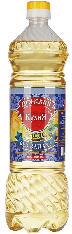 Масло подсолнечное Кубанская кухня 0,9л раф
