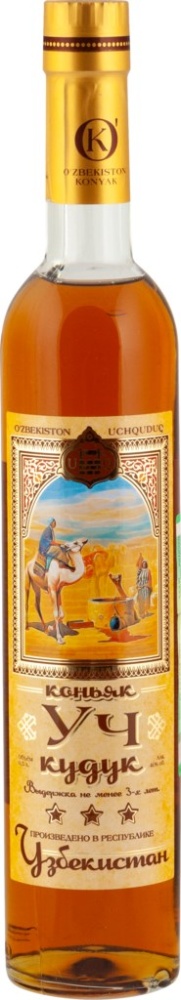 Коньяк Уч Кудук 3года 0,5л 40% Узбекистан