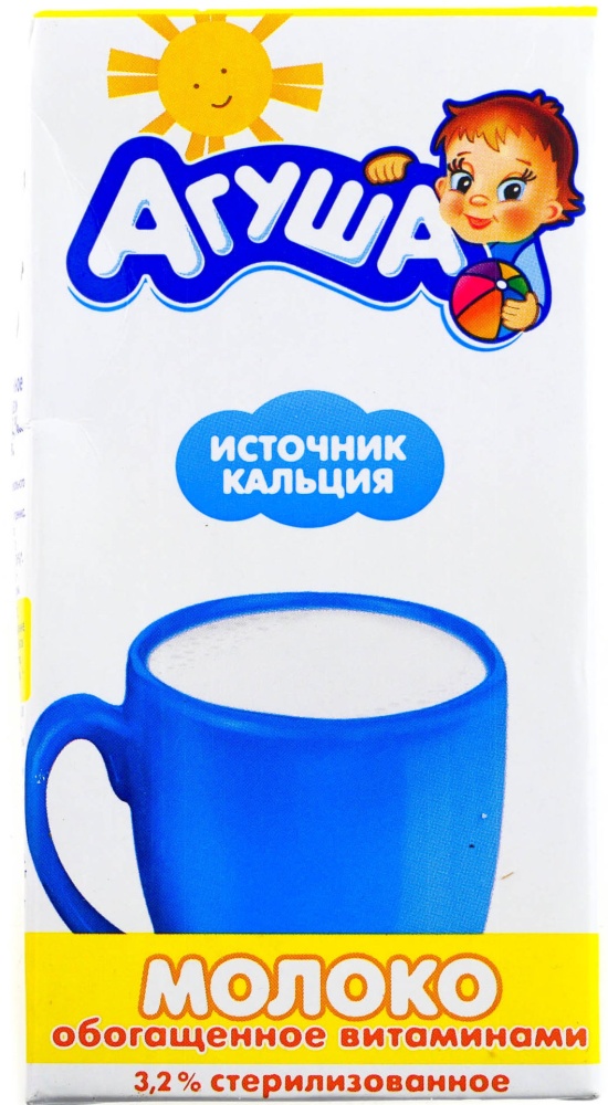 Молоко Агуша детское 3,2% 500мл БЗМЖ