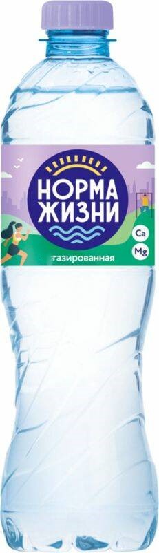 Вода газированная Норма жизни 0,5л