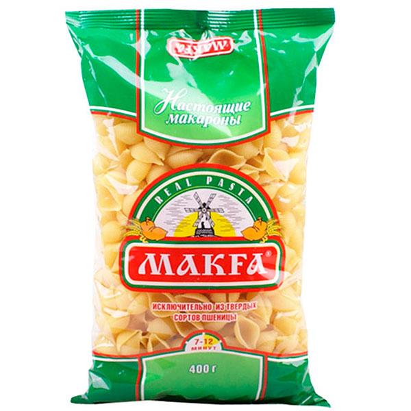 Макароны Макфа 400г ракушки 