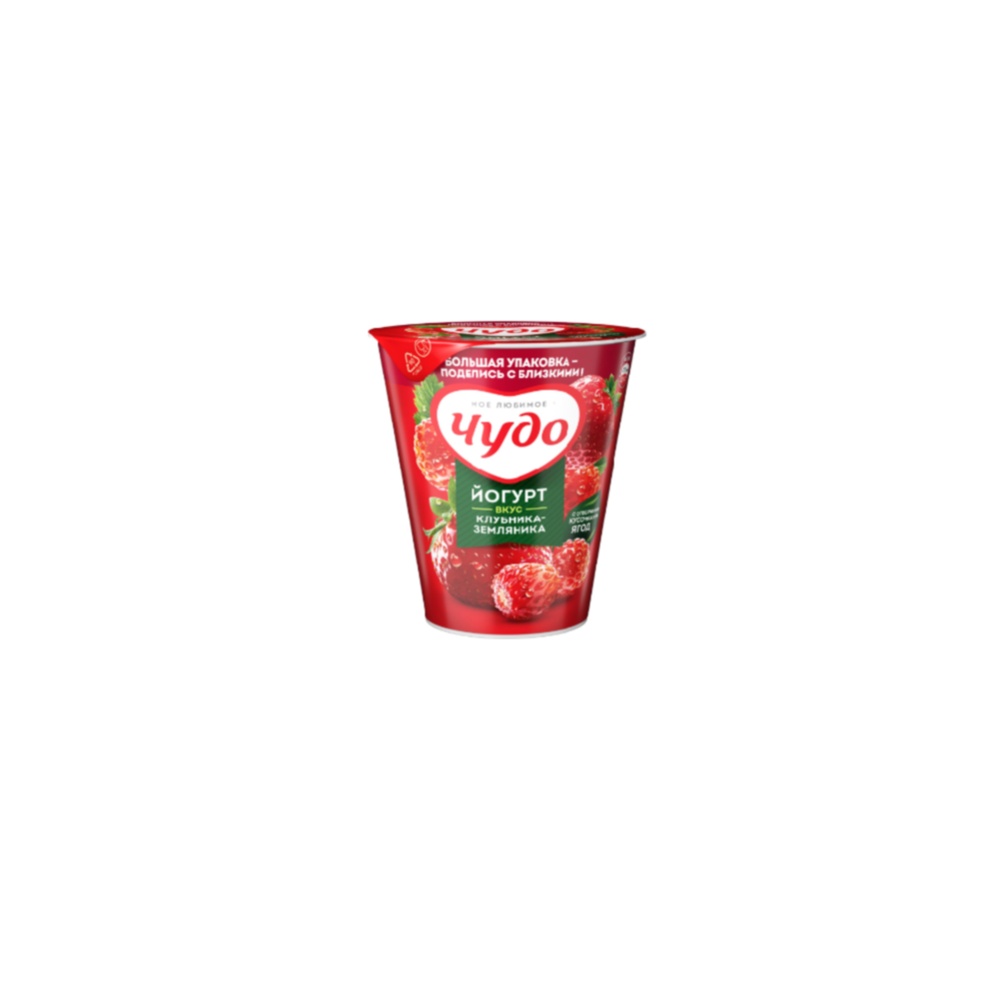 Йогурт Чудо 2% 290г клубника/земляника