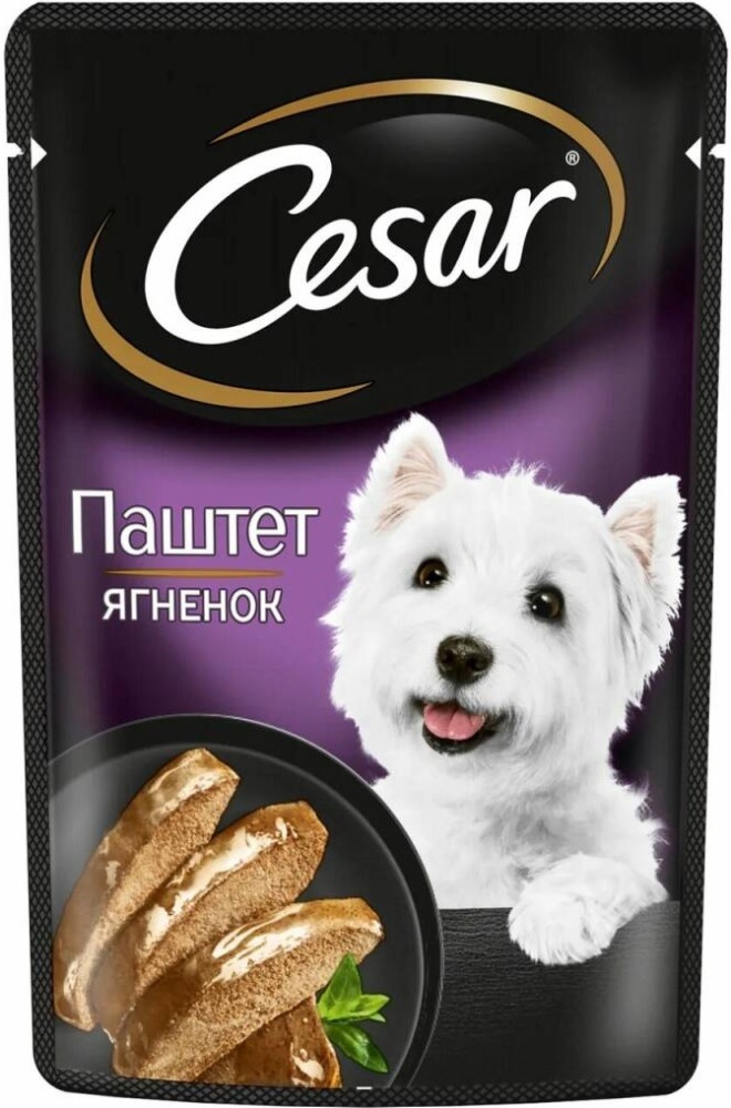Цезарь 80г паштет с ягненком