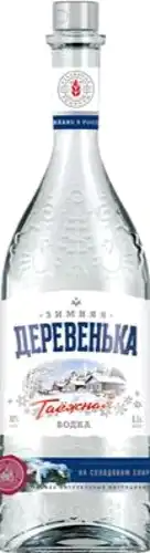 Водка Зимняя деревенька 0,5л 40% таежная