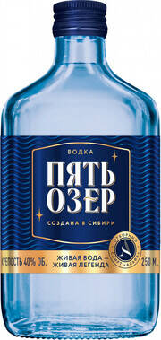 Водка Пять озер 0,25л 40% 