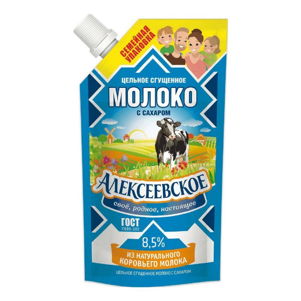 Молоко сгущ Алексеевское 650г