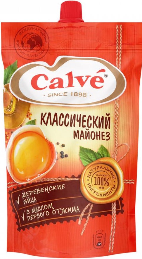Майонез Кальве 400г классический