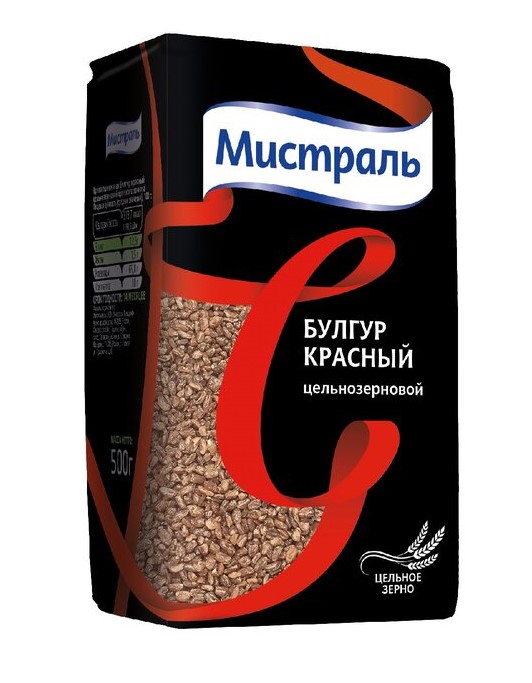 Крупа булгур Мистраль 500г красный