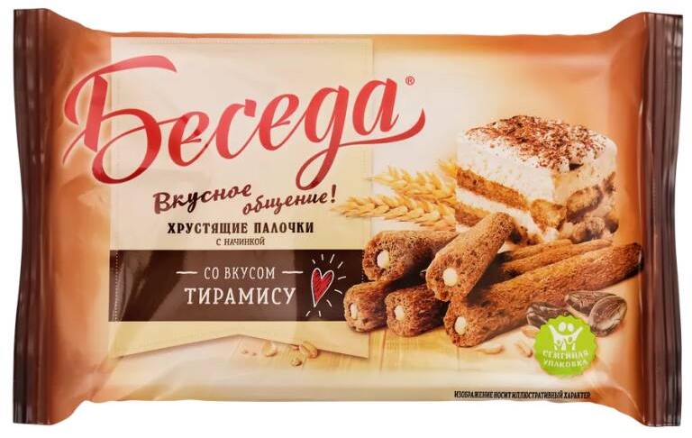 Палочки Беседа 180г тирамису