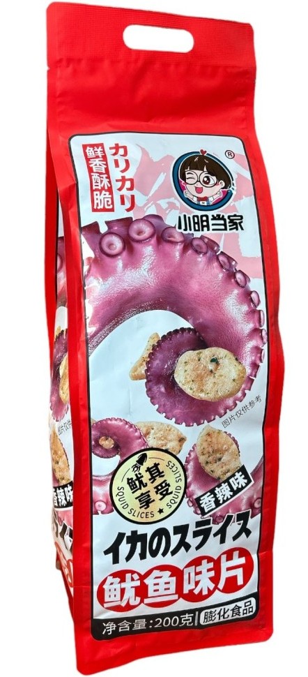 Чипсы КсаоМингДангДжиа 200г кальмаровые/острые