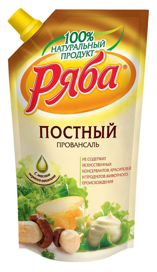 Майонез Ряба 372г постный