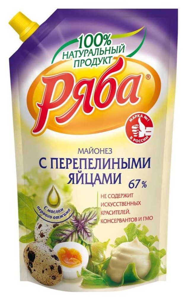 Майонез Ряба 372г перепел яйца