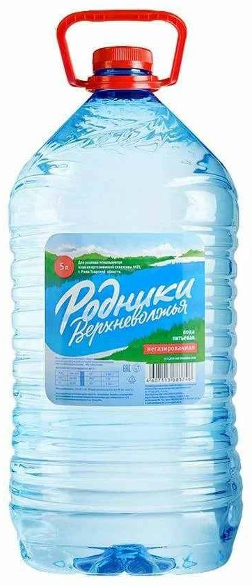 Вода негаз Родники Верхневолжья 5л 