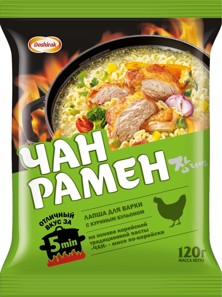 Лапша Доширак Чан рамен 120г курица