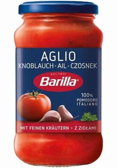 Соус Барилла 400г с чесноком и травами