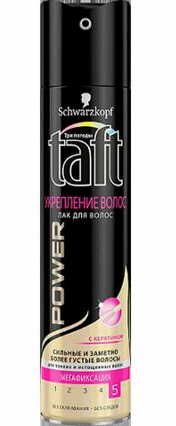 Лак для волос Тафт Черный 225мл укрепление