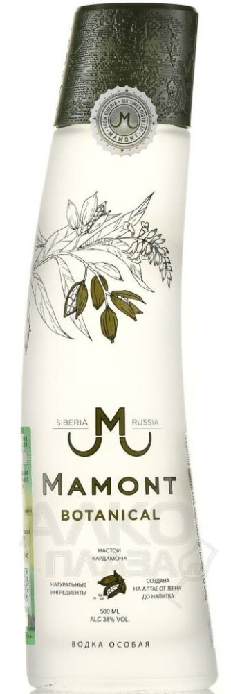 Водка Мамонт Ботаникал 0,5л 40%