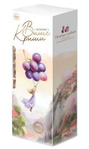 Печенье Выше Крыши 140г изюм/апельсин