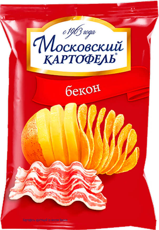Чипсы Московский картофель 60г бекон