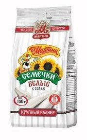 Семечки От Мартина 150г белые/соль