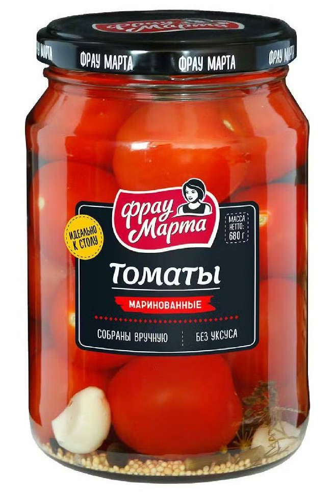 Томаты маринованные Фрау Марта 680г
