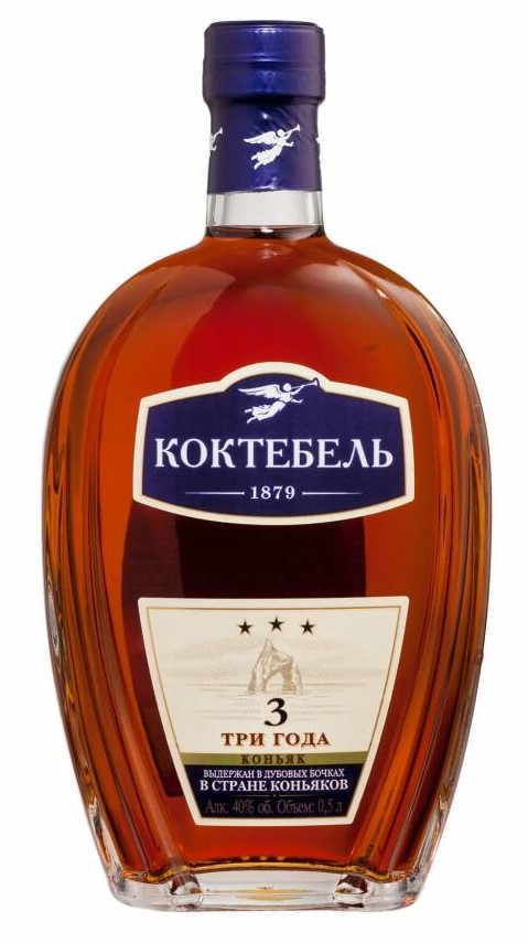 Коньяк Коктебель 3 года 0,5л