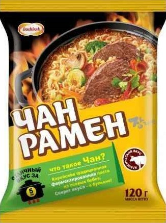 Лапша Доширак Чан рамен 120г классический вкус 