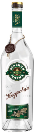 Водка Зеленая марка 0,5л 40% кедровая