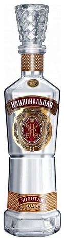 Водка "Национальная коллекция ЗОЛОТАЯ"40% 0.5л