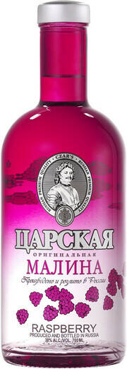Наст-ка Царская оригинальная 0,7л 38% малина