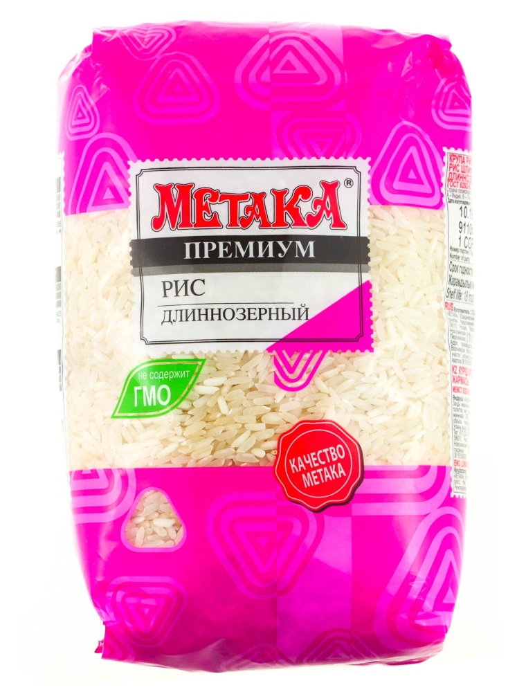 крупа рис Метака 800г длинный