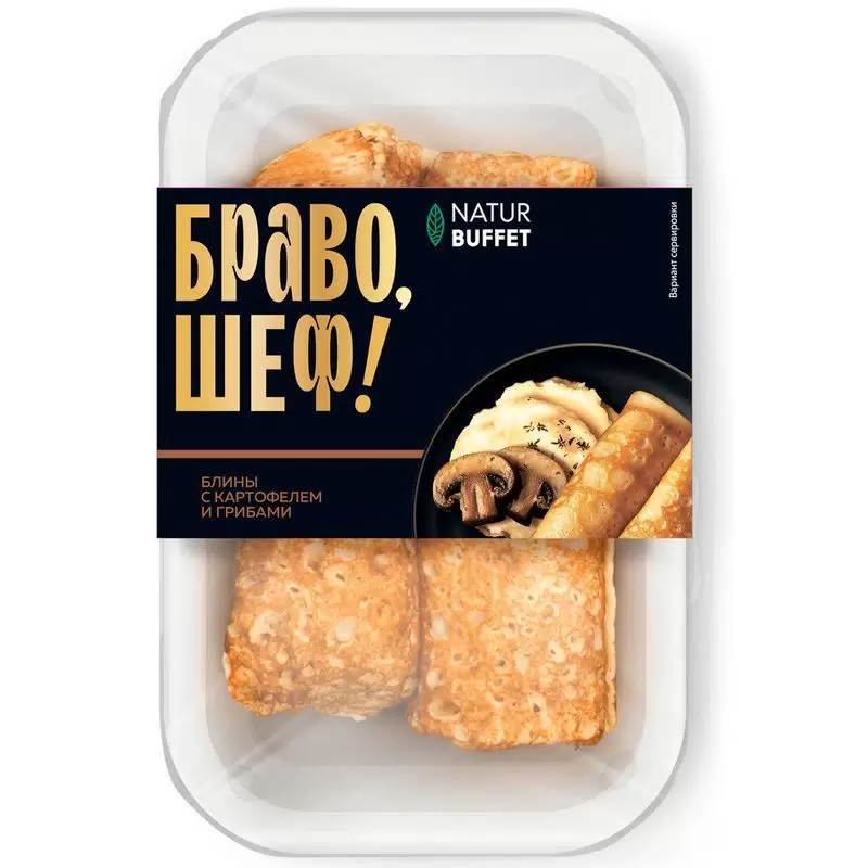 Блины картофель/грибы 180г Натур Буффет