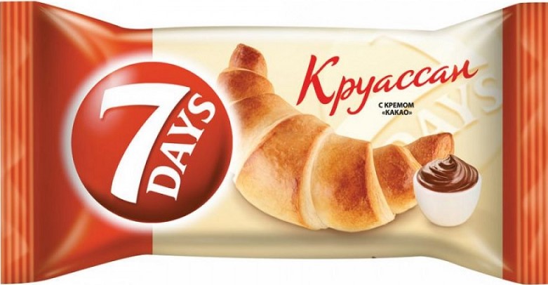 Круассаны Севен дейс 65г какао