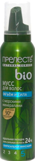 Мусс для волос Прелесть 160мл двойной объем