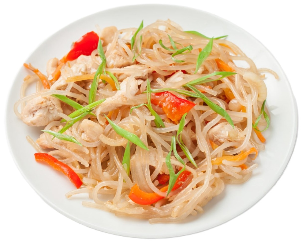 Салат Фунчоза с курицей