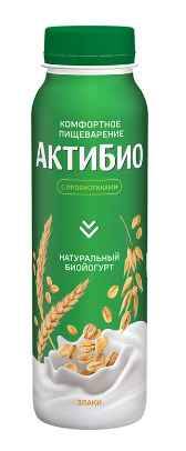 Йогурт Актибио пит 1,6% 260г злаки БЗМЖ