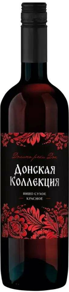 Вино Донская коллекция 0,75л 10-12% кр сух РОССИЯ