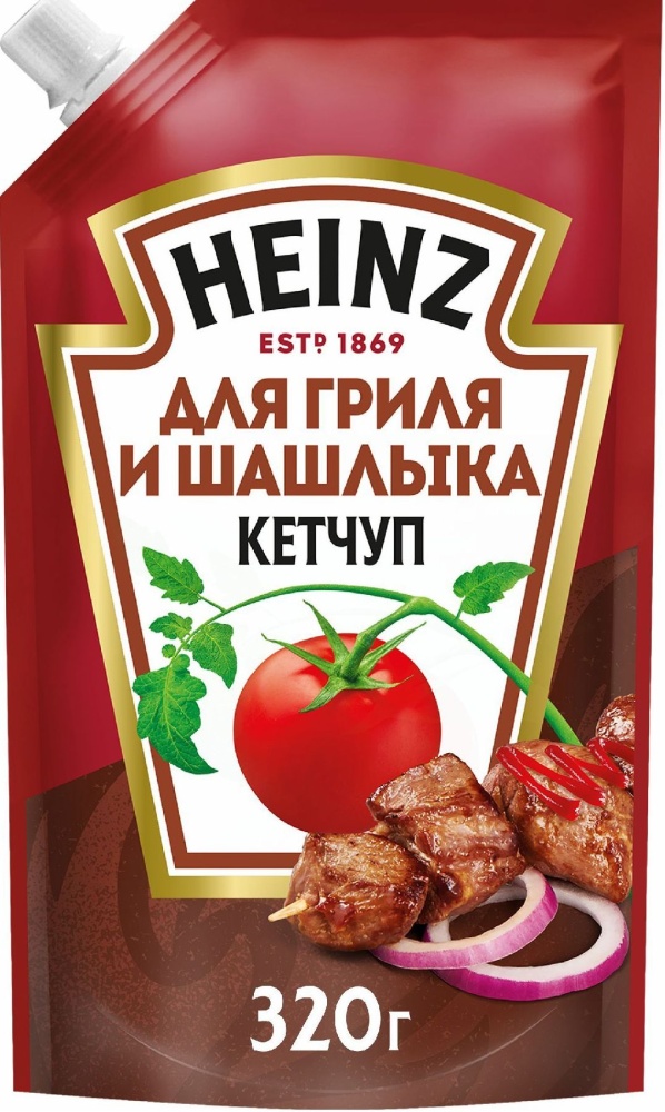 Кетчуп Хайнц 320г м/у д/гриля/шашлыка