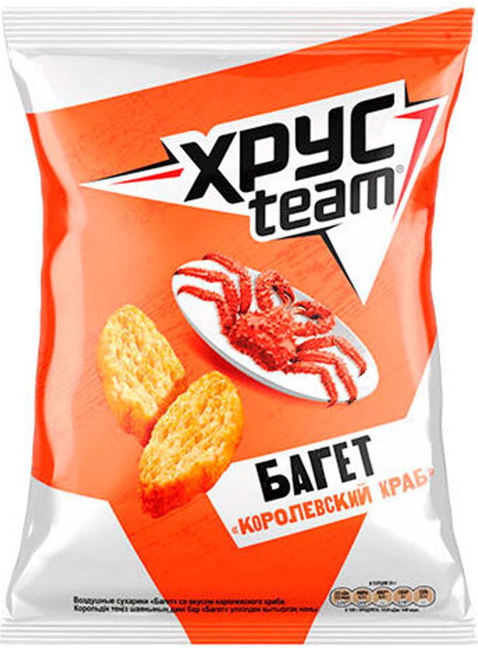 Сухарики Хрустим Багет 60г краб 