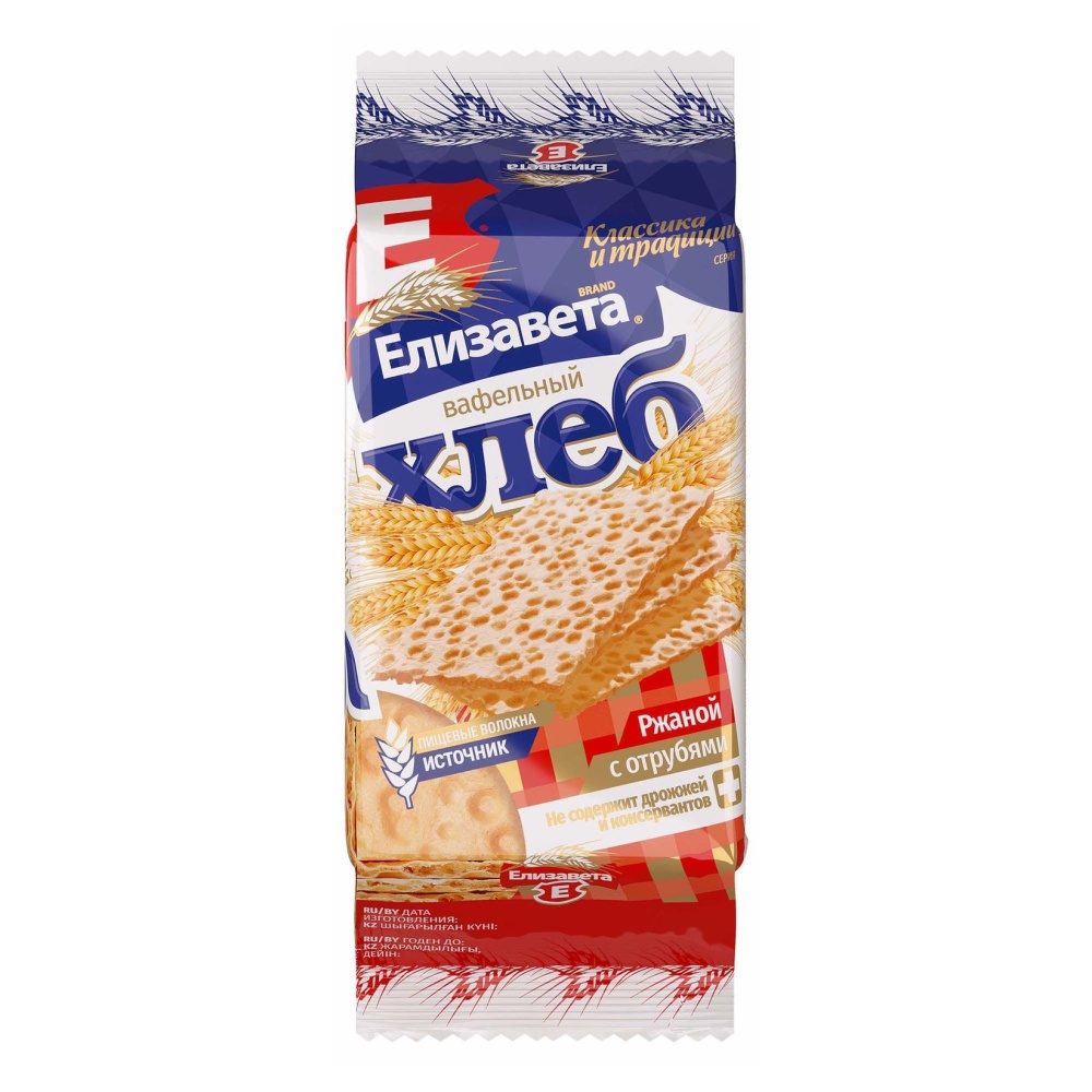 Хлебцы Елизавета 80г ржаные с отрубями