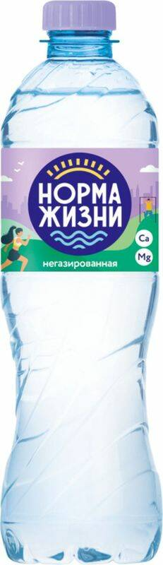 Вода  негазированная Норма жизни 0,5л