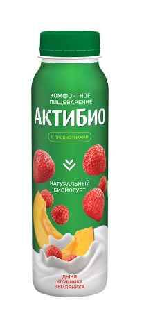 Йогурт Актибио пит 1,5% 260г дыня/клуб/землян БЗМЖ