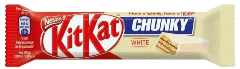 Батончик Кит Кат 40г чанки белый