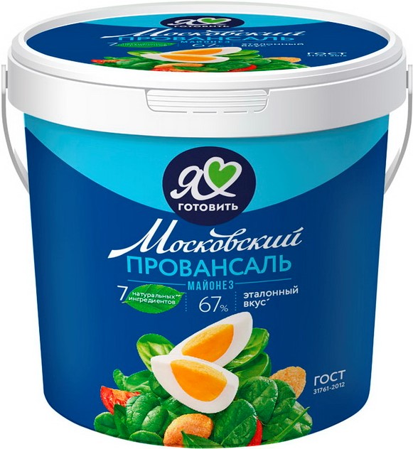 Майонез МЖК 67% 900мл классический ведро